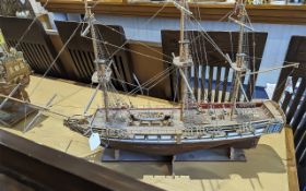 Scratch Built Three Mast Galleon and rig