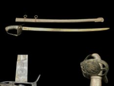 German Sword & Scabbard with hand guard