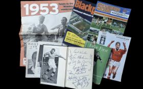 Football Interest - Collection of Blackpool FC Memorabilia, including Stanley Matthews 'Feet