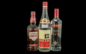 Three Bottles of Spirits, comprising Smirnoff Vodka No. 21, 70cl, 37.5% volume, Southern Comfort