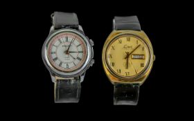 A Pair of Vintage Watches. Comprises 1/ Limit-International Gents Automatic Incabloc Gold on Steel
