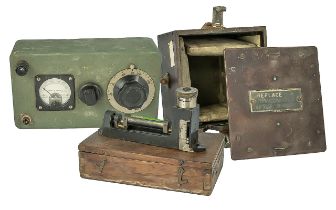 Collection of RAF Instruments, including a Spirit Level, a gauge etc.