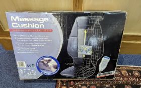 Massage Cushion with Remote Control, made by Gift House International, in original box.