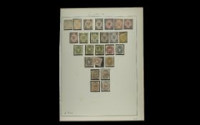 Stamps Interest Imperf or Roulette ''Lubeck'' German State Collection 1859 to 1865 complete ''