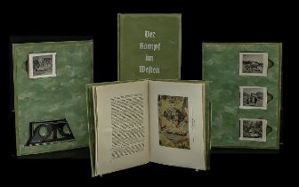 WWII Interest - German Copy of Der Kampf Im Westen, green hardback cover with Raumbild-Verlag