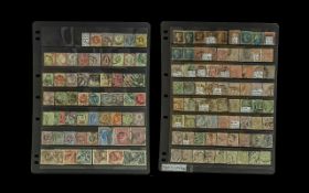 Stamps GB Collection with huge cat value from 1840 1d black + 2d blue both 3 margins, 1841 2d shades