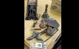 Collection of RAF Memorabilia, including a Bubble Sextant Mk XI, Bomb Site, large bell, Korea