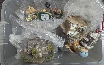 Collection Of Lilliput Lane Cottages - Please see photo, together with (1) Cherished Teddy.