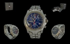 TAG Heuer Gents Link Y-Strap Stainless Steel Quartz Chronograph Wrist Watch. Serial No QX2952. Model