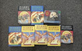 7 Harry Potter first Edition Hardback Books, 3 x Harry Potter And The Order Of The Phoenix, 2 x