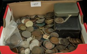 Large Coin Collection. Coins Dating Back to Victorian Days, Some Silver, Needs a Good Sort. Huge