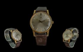 Tissot Gents 9ct Gold Cased Mechanical Wrist Watch circa 1970 hallmark to interior of back case