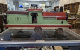 Very Large Scratch Built Train. Built With Metal, And Very Substantial. Size 34 Inches In length &