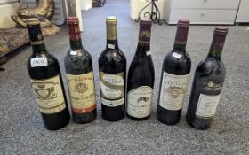 Drinker's Interest - Six Bottles of Red Wine, comprising Haut-Grelot Premieres Cotes de Blaye