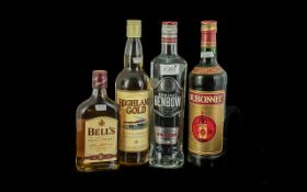 Drinker's Interest - comprising Highland Gold Scotch Whisky 70cl, 40% vol, Admiral Benbow White