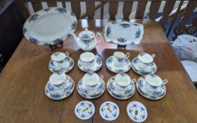 Royal Albert Moonlight Rose Tea Set - Comprising Tea Pot, Cups, Saucers, Plates etc...