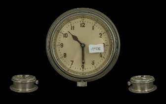 Russian Submarine Clock, diameter 8.5''.