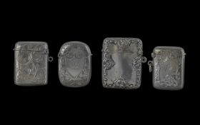 Edwardian Period 1902-1910 and Victorian Period 1837-1901, a Fine Collection of Four Sterling Silver