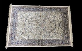 Iron Ground Full Pile Cashmere Rug 'Tree of Life', measures 170 x 120.