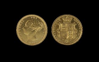 Queen Victoria 22ct Gold Young Head Shie