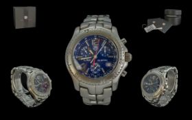 TAG Heuer Gents Link Y-Strap Stainless Steel Quartz Chronograph Wrist Watch. Serial No QX2952.