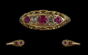 Antique Period Attractive 18ct Gold Ruby