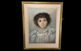 James William Booth (1867-1953) Signed Original Pastel, on card stamped, Lechertier Barbe Ltd,