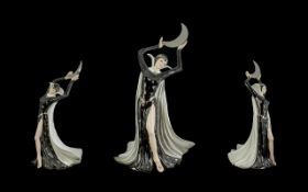 Wedgwood - Hand Painted Ltd and Numbered Edition Bone China Figure ' Galaxy ' Collection - Queen