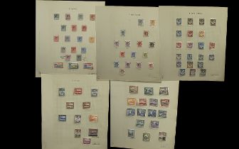 Stamps Interest Superb Commonwealth collection on leaves George VI very lightly hinged and just