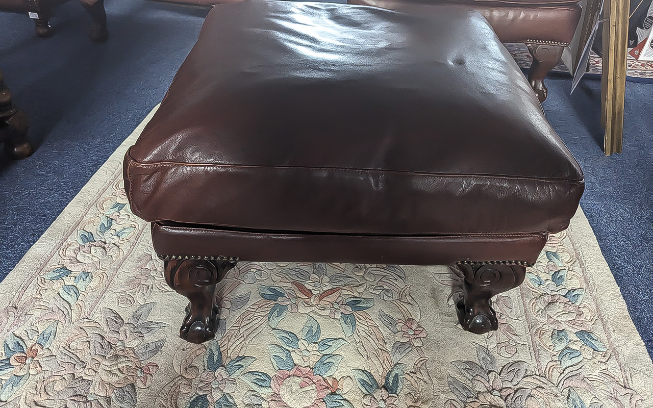 Three Tetrad Leather Armchairs, dark brown, one buttoned back, soft brown leather, together with a - Image 2 of 2