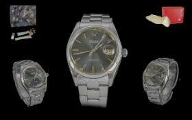 Rolex - Oyster Date Precision Gents Steel Manuel Winding Wrist Watch. c.1970's. Model No 6694. Marks