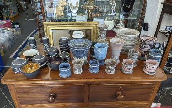 Quantity of Wedgwood Items, including jardiniere, lidded vessels, pots, vases, etc. 25+ in total.