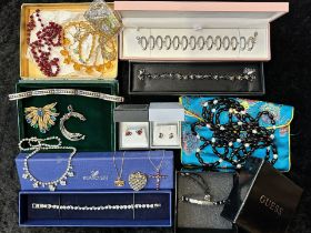 Good Collection of Jewellery, Includes Silver 925 Jewellery, Guess Bracelet In Box, Swarovski