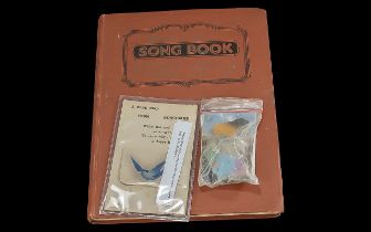 Small Collection of Vintage Memorabilia, comprising 'A Blue Bird from Boscombe' postcard, posted