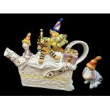 Cardew Design Disney Showcase Winnie the Pooh Birthday Cake Tea Pot and Eeyore figure. Limited