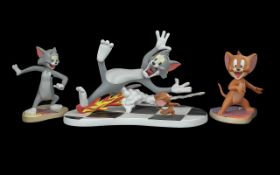 Wedgwood Tom and Jerry Collection (3) figures in total. To include Tom, Jerry and The Chase.