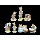 Collection of Beswick Beatrix Potter Figures, including Hunka Munka, Foxy Whiskered Gentleman,