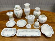 Collection of Wedgwood & Aynsley Porcelain, comprising Wedgwood Angela pattern dressing table set,