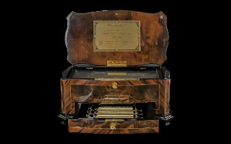 Reuge Music Box Company Masterpiece 72 Note - 5 Cylinder interchangeable five movement 15 tune