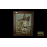 Early 20th Century Quality Impressionist Oil on Board Painting of ''Marsh Mill'' - Thornton