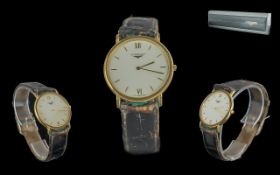 Longines Le-Grand Classics Gold on Steel Gents Slimline Wrist Watch, Ref.No. L4.620.2, with Longines