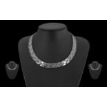 An Excellent Heavy Sterling Silver Neckl