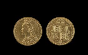 Queen Victoria 22ct Gold Jubilee Head Sh