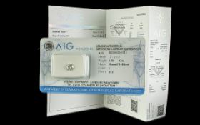 Certificated Loose Single Diamond with A