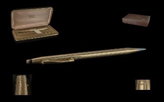 Cross - Ladies or Gents 14ct Gold Cased Propelling Pencil, case marked 585 - 14ct, as new
