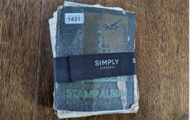 Stamp Interest - Two Small Stamp Albums - one the 'Jubilee' and the other 'Welcome', stuffed full of