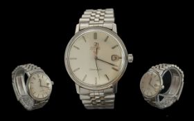 Omega - Seamaster Automatic Gents Steel Cased Wrist Watch. c.1970's. Features Silvered Dial,