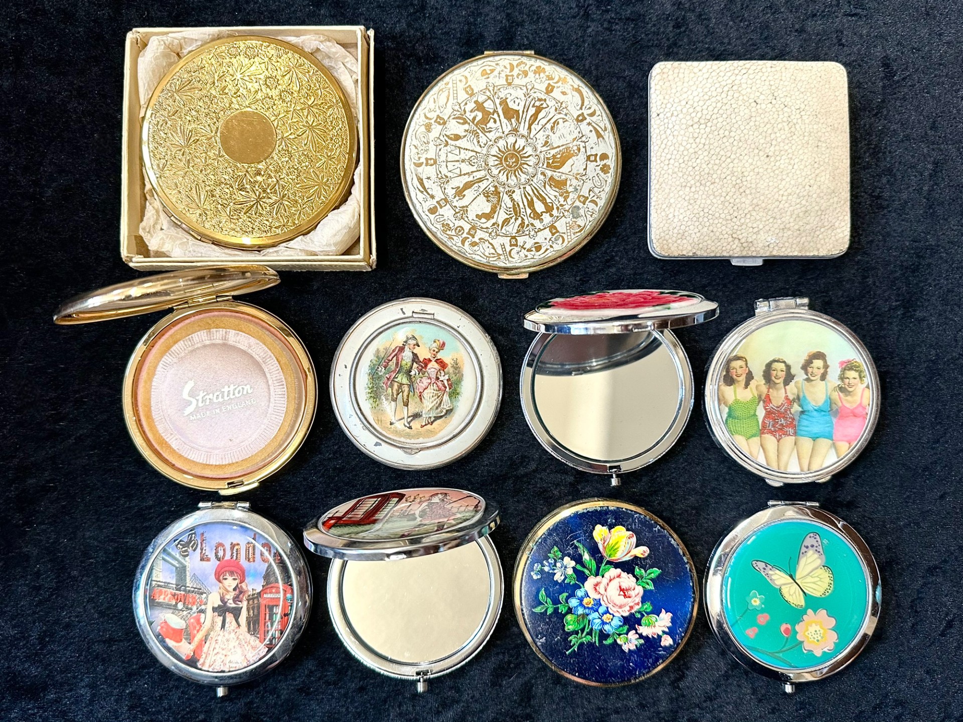 A Collection of Various Assorted Compacts, various designs and styles. - Image 2 of 3