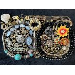 Box of Quality Costume Jewellery, comprising pearls, beads, bracelets, pendants, earrings, brooches,