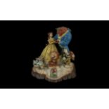 Disney Traditions Beauty & the Beast Figure, 'Tale as Old as Time', tableau of Beauty and the